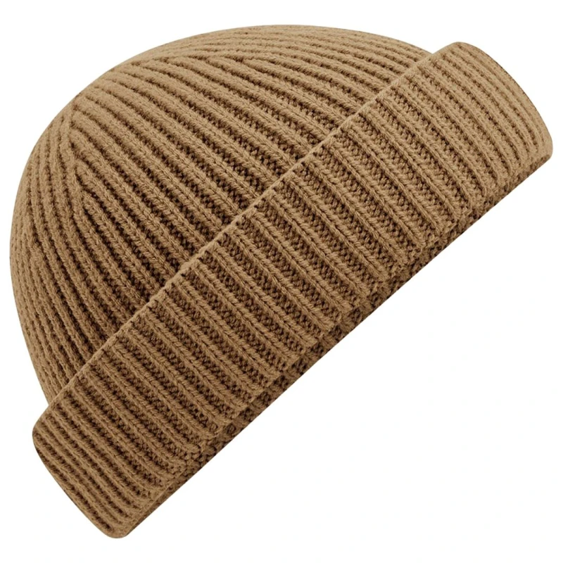 Image of Beechfield Beechfield Men Harbour Fisherman Beanie in Beige Beige One Size Male 5059958761155