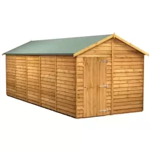 Image of Power Sheds 20 x 8ft Apex Overlap Dip Treated Windowless Shed