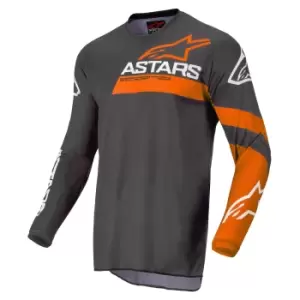 Image of Alpinestars Fluid Chaser Jersey Anthracite Coral Fluo S