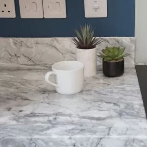 Image of D-C-Fix Gloss Grey Marble Effect Self-Adhesive Film (L)2M (W)450mm