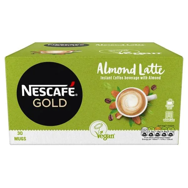 Image of Nescafe Gold Almond Latte Coffee 30 Sachets