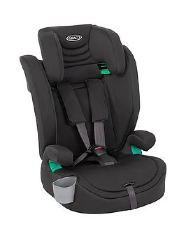 Image of Graco Eldura R129 2-in-1 Harness Booster Car Seat - Midnight, Black GC2216AAMDN000