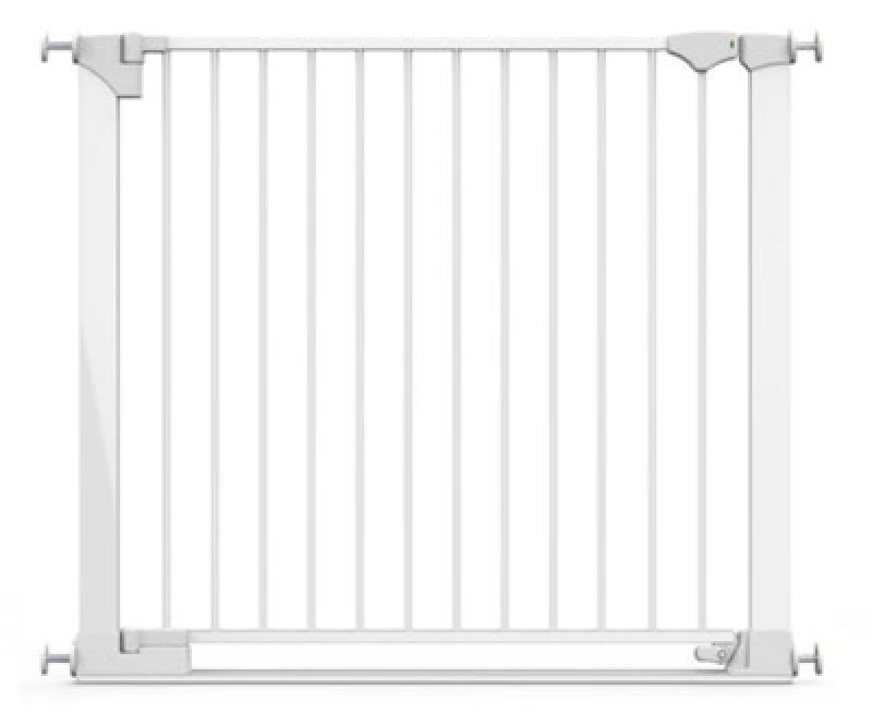 Image of Safetots Safestep Gate, White, 96Cm - 103Cm, Extra Low Walkthough, 81Cm Extra Wide Doorway, One Piece Extra Wide Baby Gate