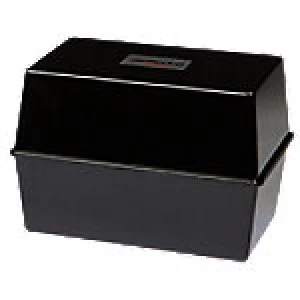 Image of Niceday Card Index System 152 x 112mm Black 250 Cards