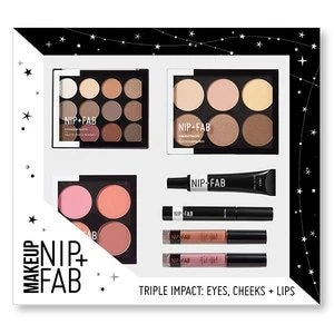 Image of NIP+FAB Exclusive Black Friday Triple Impact Makeup Kit Black