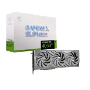 Image of MSI GeForce RTX 4060 Ti GAMING X SLIM White 16G NVIDIA 16GB GDDR6