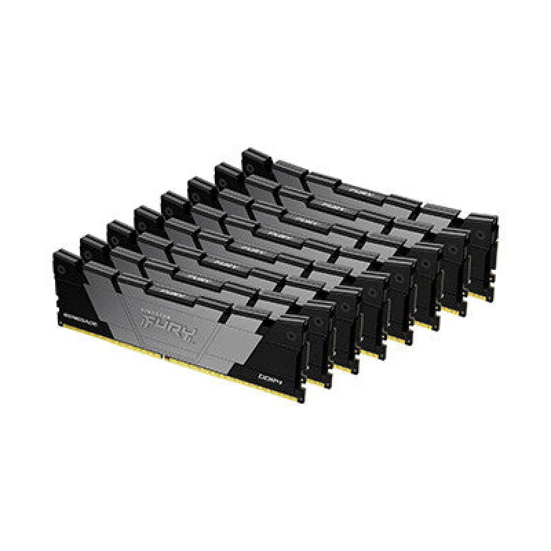Image of Kingston Technology Kingston Technology FURY 256GB 3200MT/s DDR4 CL16 DIMM (Kit of 8) Renegade Black KF432C16RB2K8/256
