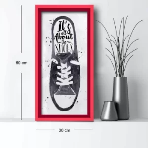 Image of 3060AHS-017 Multicolor Decorative Framed MDF Painting