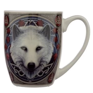 Image of Lisa Parker Guardian of the Falls Wolf Porcelain Mug