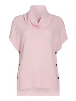 Image of Barbour Kilda Knit Button Side Jumper Pink