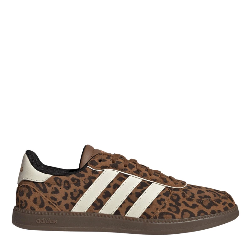 Image of adidas Breaknet Sleek Suede Womens Shoes Leopard female 5 (38)