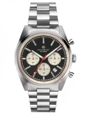 Image of Accurist Mens Signature Chronograph Black Dial Bracelet Watch 7216