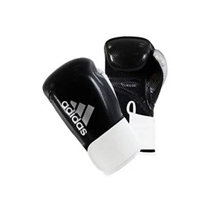 Image of adidas Unisex's Hybrid 65 Boxing Gym Training Sparring Fitness Gloves, Black/White, 10 oz