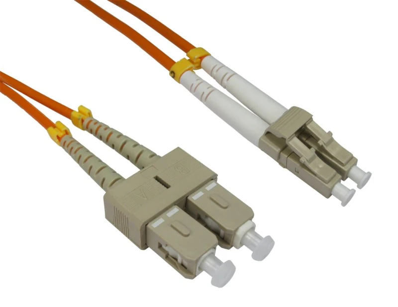 Image of Cables Direct 3m OM2 Fibre Optic Cable, LC - SC (Multi-Mode)