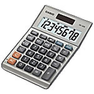 Image of Casio Desktop Calculator MS-80B 8 Digit Display Silver