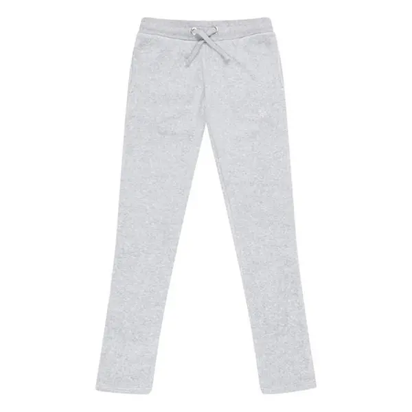 Image of JUICY COUTURE Girls Diamante Velour Bootcut Joggers - Grey 3 - 4 Years