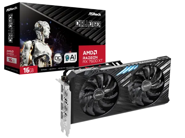 Image of ASRock Radeon RX 7600 XT Challenger 16GB GRRD6 Graphics Card