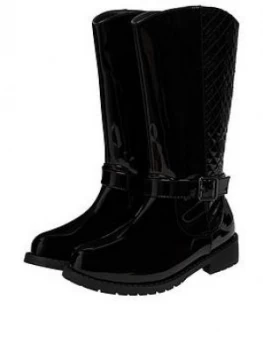 Image of Monsoon Girls Bernadette Buckle Riding Boots - Black