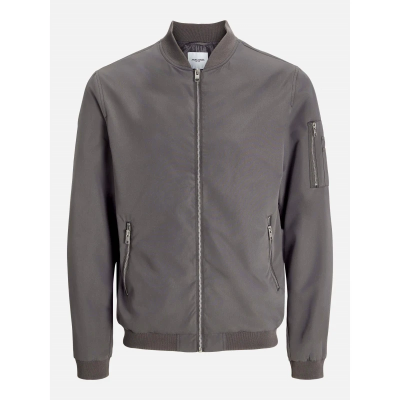 Image of Jack and Jones Rush Water-Resistant Long Sleeve Bomber Jacket Castlerock male M