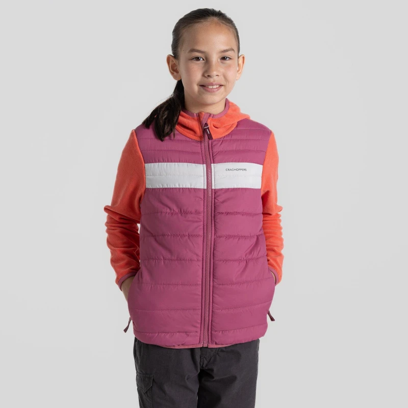 Image of Craghoppers Arklow Hybrid Jkt Deep Coral unisex 5-6yrs