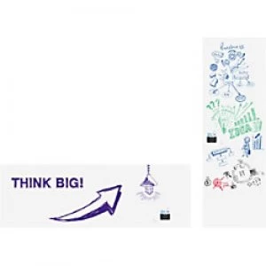 Image of Legamaster Wall Mountable Magnetic Whiteboard Foil Polypropylene WRAP-UP 600 x 101 cm