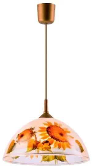 Image of Dome Pendants Sunflowers, 1x E27