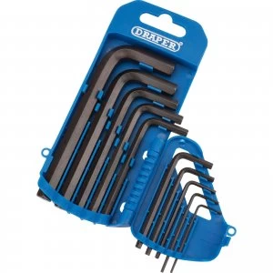 Image of Draper 10 Piece Hexagon Allen Key Set Imperial