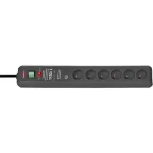 Image of Brennenstuhl 1159541376 Surge protection power strip 6x Anthracite FR connector