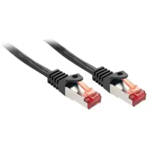 Image of LINDY 47378 RJ45 Network cable, patch cable CAT 6 S/FTP 10.00 m Black