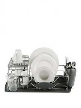 Image of Tower Compact 2-Tier Dish Rack With Cutlery Holder