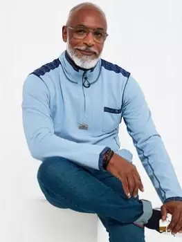 Image of Joe Browns Joe Browns One For The Weekend Funnel - Blue Size XL, Men