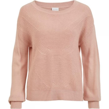 Image of Vila Vilou Knit Top - Pink