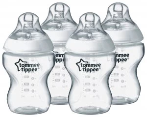 Image of Tommee Tippee Closer to Nature Bottles 260ml x 4