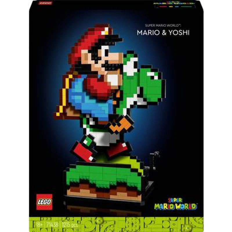 Image of LEGO LEGO Super Mario World: Mario & Yoshi Set for Adults 71438