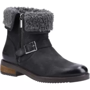 Image of Hush Puppies Womens Tyler Leather Zip Up Ankle Boots UK Size 6 (EU 39)