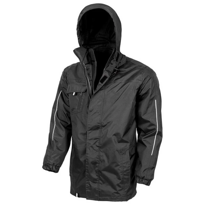 Image of Result Core Mens Transit 3 in 1 Softshell Printable Jacket in Black Size: XS Black Male XS