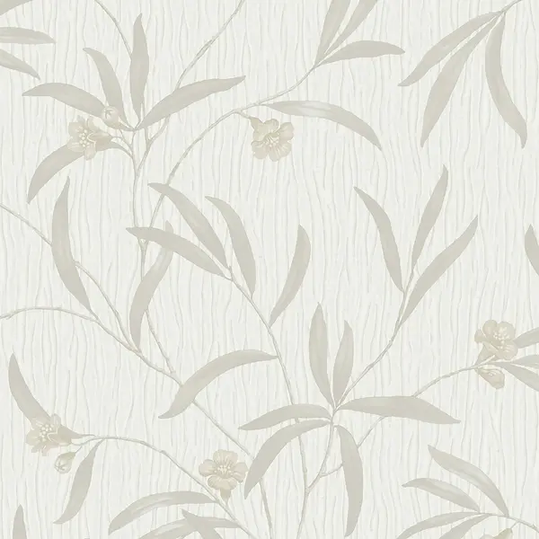 Image of Belgravia Decor Tiffany Floral Cream Textured Wallpaper