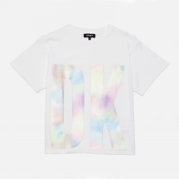 Image of DKNY Girls Loose Fitting T-Shirt - White - 16 Years
