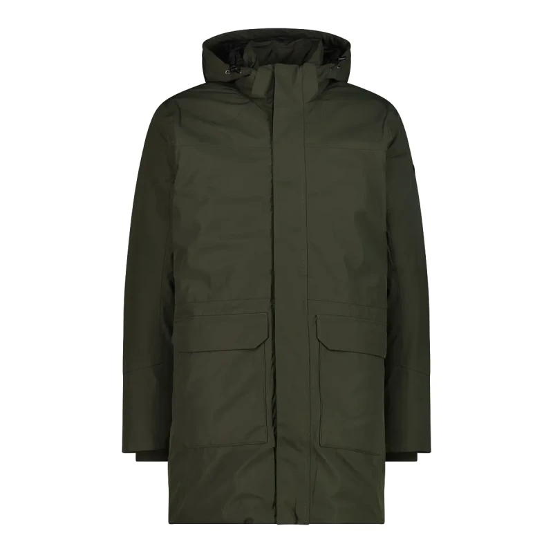 Image of Zip-up hooded parka CMP Vert Male 52