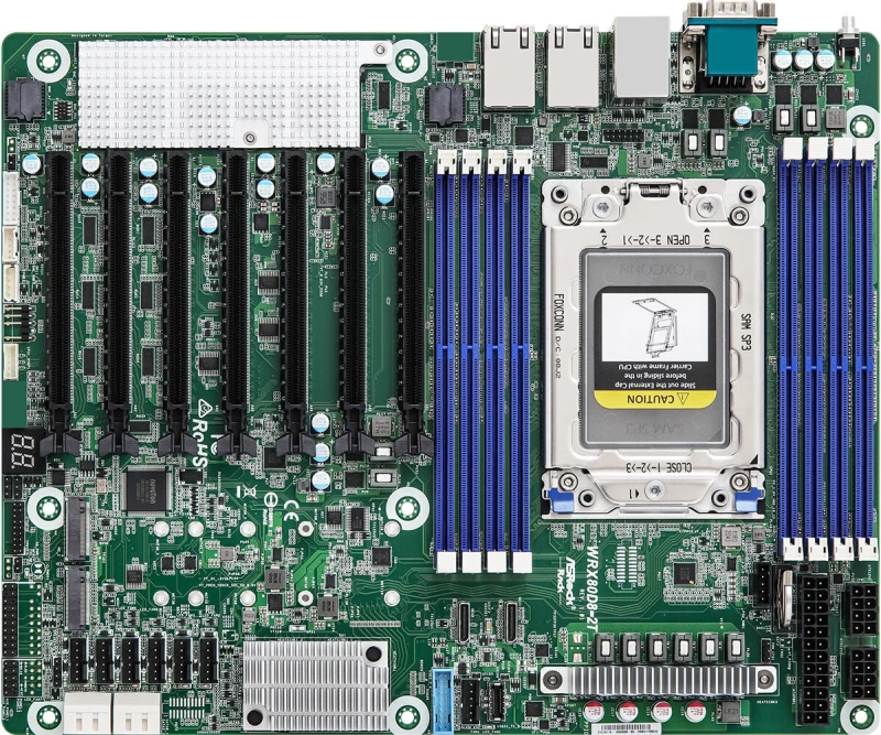 Image of Back to the Office Asrock WRX80D8-2T motherboard AMD WRX80 Socket sWRX8 ATX WRX80D8-2T