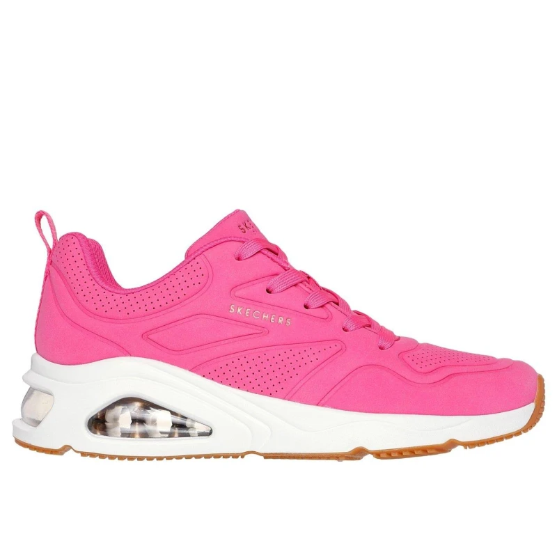 Image of Skechers Tres-Air Uno - Revolution-Airy Hot Pk DrSde/Tx female 4 (37)