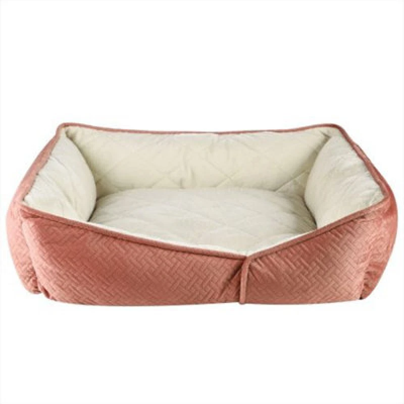 Image of Dream Paws Coral Geometric Shape Sofa Bed Large