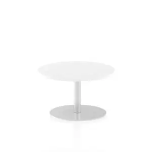 Image of Italia Poseur Table Round 600 Top 475 High White