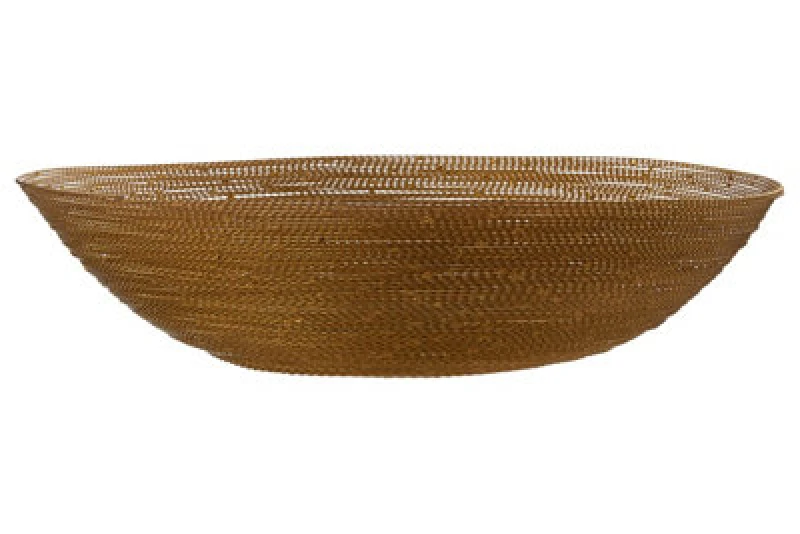 Image of Premier Housewares Hege 5cm Wire Decorative Bowl Gold