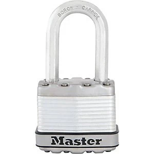 Image of Master Lock Excell M1EURDLF Long Shackle Laminated Steel Padlock - 45mm