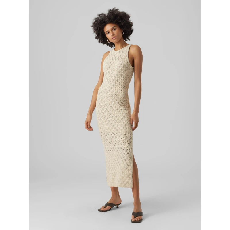 Image of Vero Moda Knit Maxi Dress - Beige Beige 12