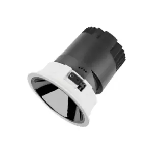 Image of Integral Accentpro LED Downlight 36 Deg Beam 95mm Cutout 30 Deg Tiltable 355 Deg Rotatable 15W 1277LM 85LM/W 3000K Silver Round