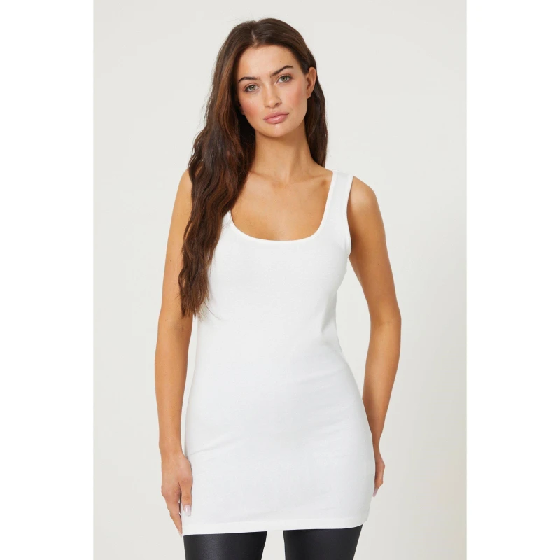 Image of Be You Longline Vest - White White 10