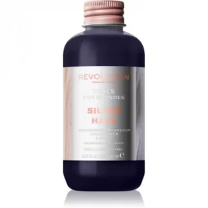 Image of Revolution Haircare Tones For Blondes Tinted Balm for Blonde Hair Shade Silver Haze 150ml