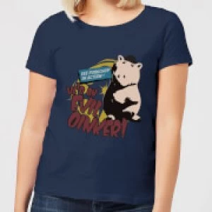 Image of Toy Story Evil Oinker Womens T-Shirt - Navy - M